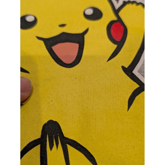 Pokemon Pikachu Hoodie Youth XL 18/20 Gray Yellow Sweatshirt Anime Graphic 2023 - Picture 5 of 8